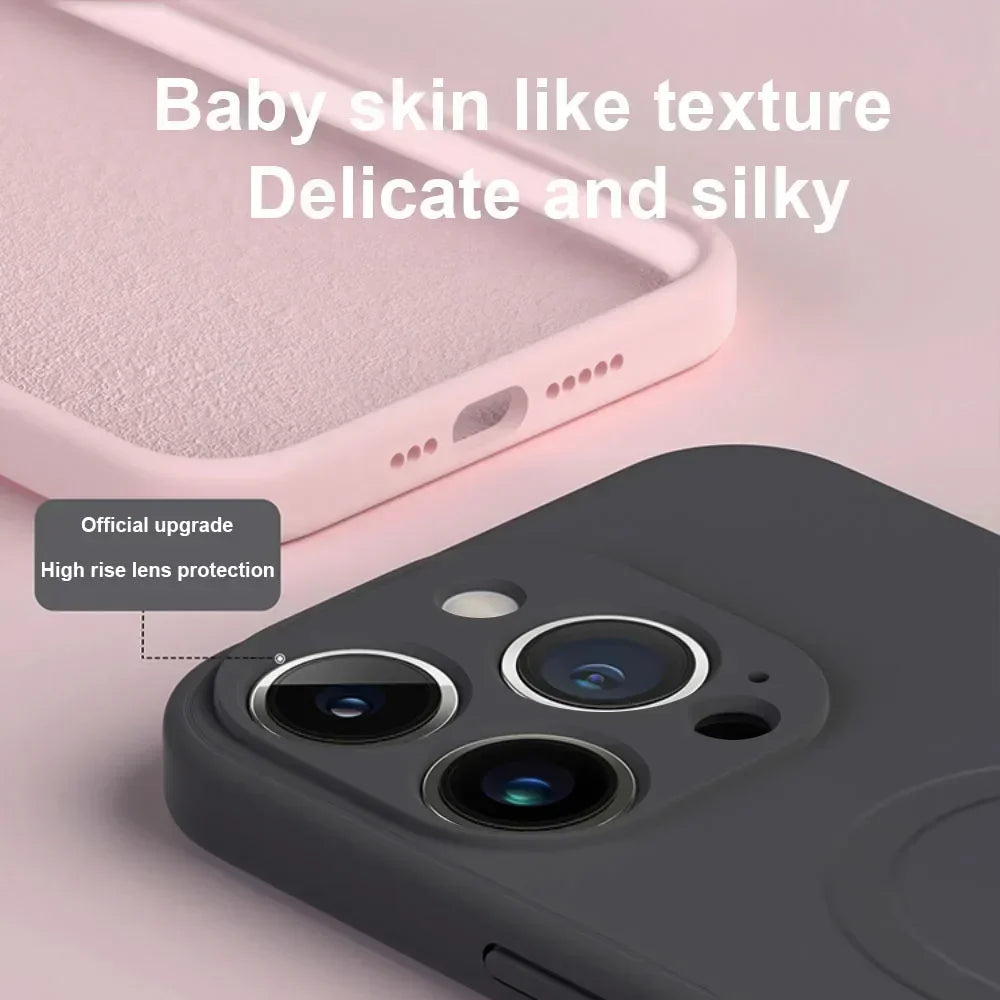 Liquid Silicone Full Coverage Case – Matte Anti-Fingerprint Protective Cover (AR1079)