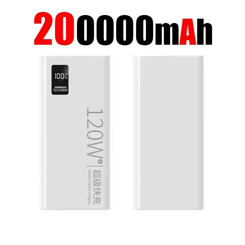 120W 500,000mAh Power Bank – Ultra High Capacity Fast Charger with Digital Display (AR1007)