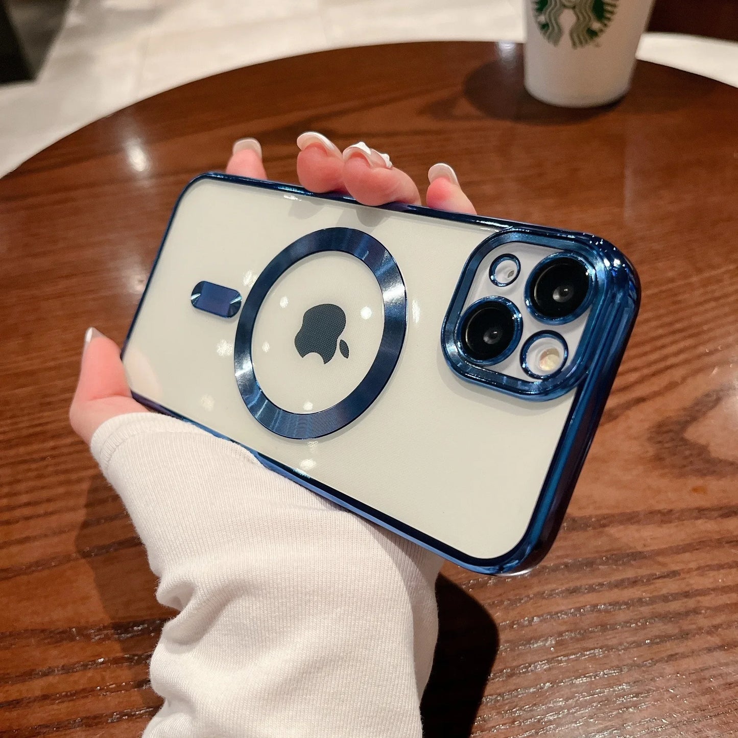 Fashion Magnetic Soft Silicone Case For iPhone - (SF1016A)