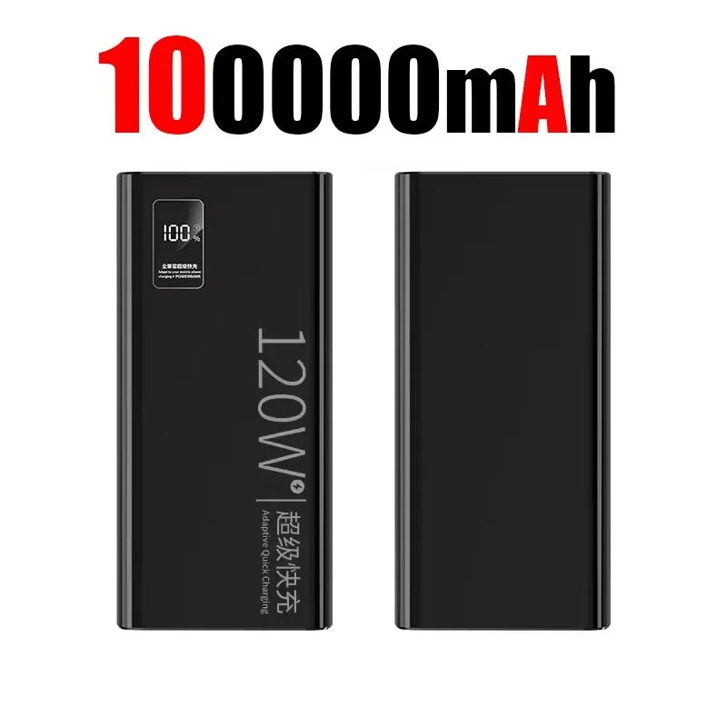 120W 500,000mAh Power Bank – Ultra High Capacity Fast Charger with Digital Display (AR1007)