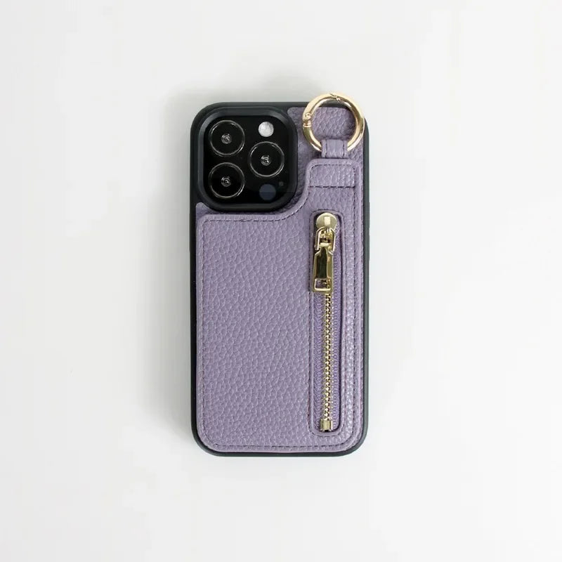 Coin wallet phone case with anti-drop TPU shell