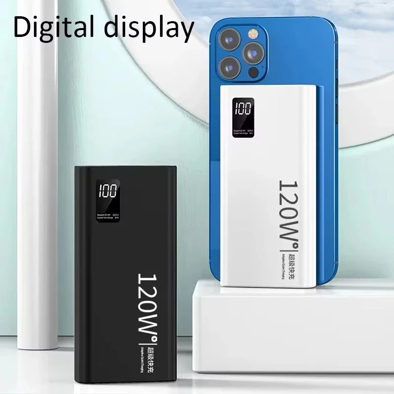 120W 500,000mAh Power Bank – Ultra High Capacity Fast Charger with Digital Display (AR1007)