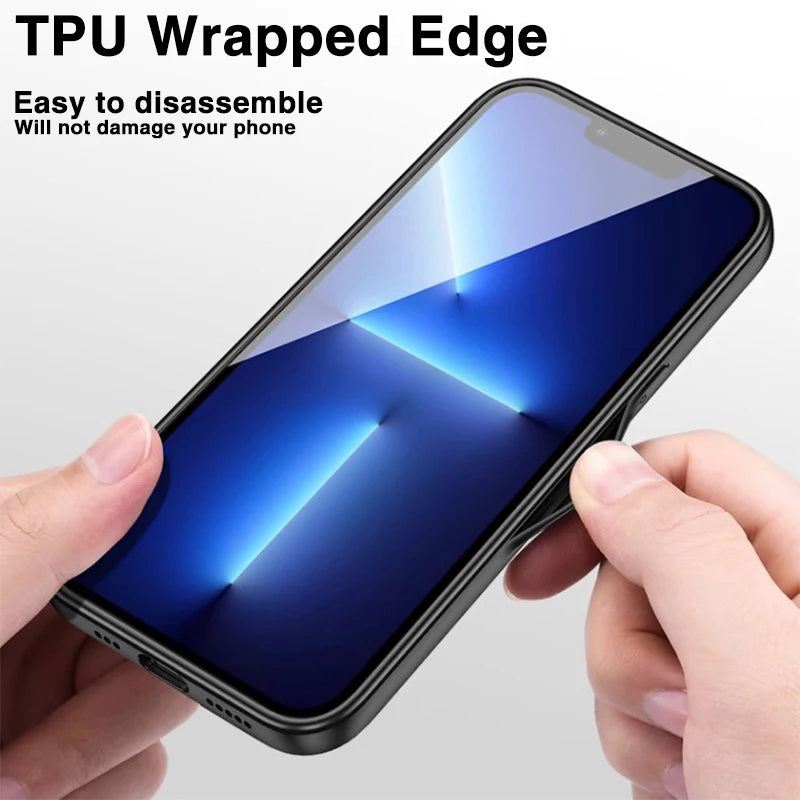 Magnetic Leather Case – MagSafe Compatible for iPhone 11–16 Pro Max (AR1001)