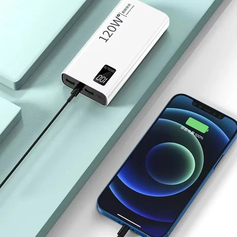 120W 500,000mAh Power Bank – Ultra High Capacity Fast Charger with Digital Display (AR1007)