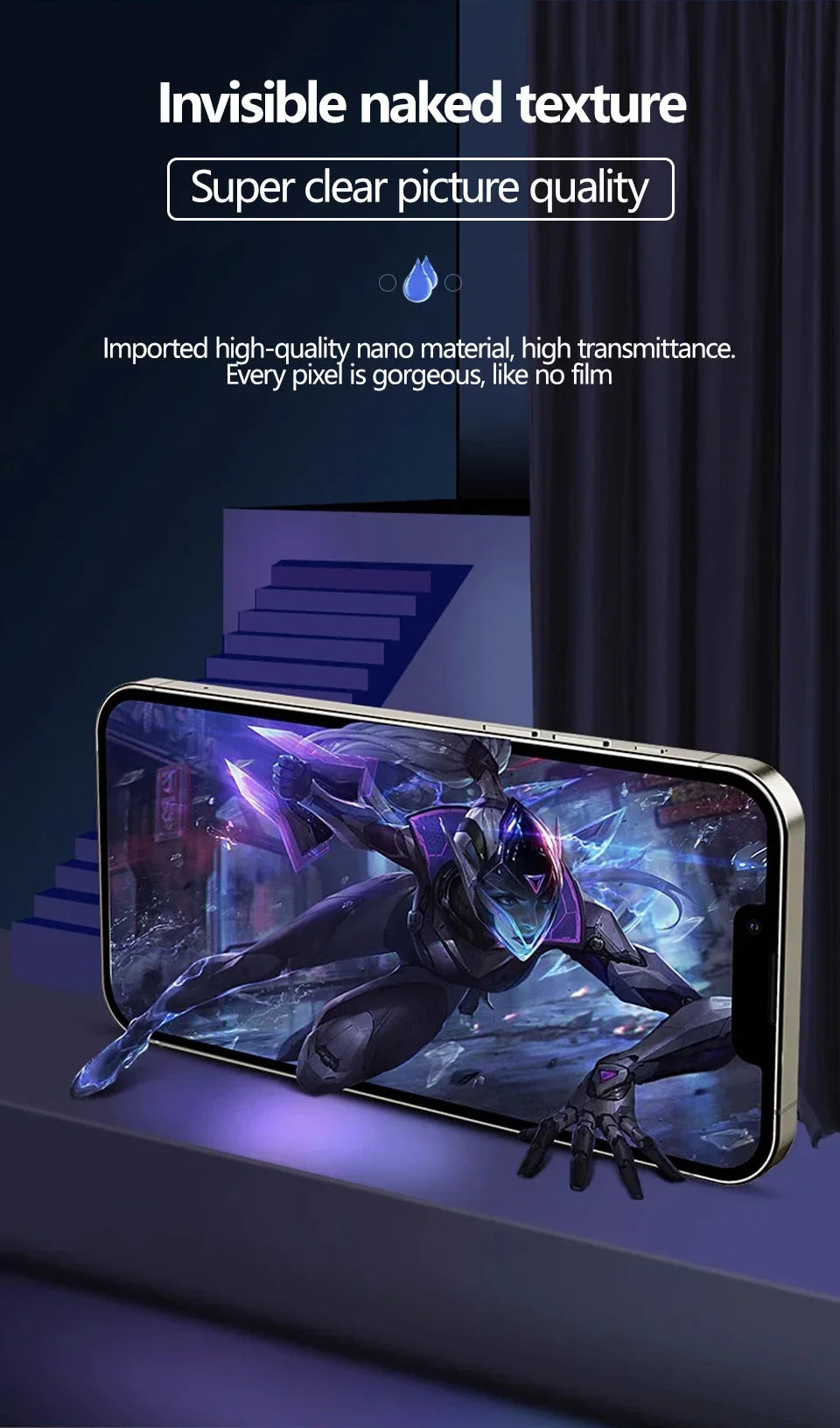 5-Pack Hydrogel Screen Protector for iPhone 6–16 Pro Max – Full Cover Anti-Scratch Film (AR1009)