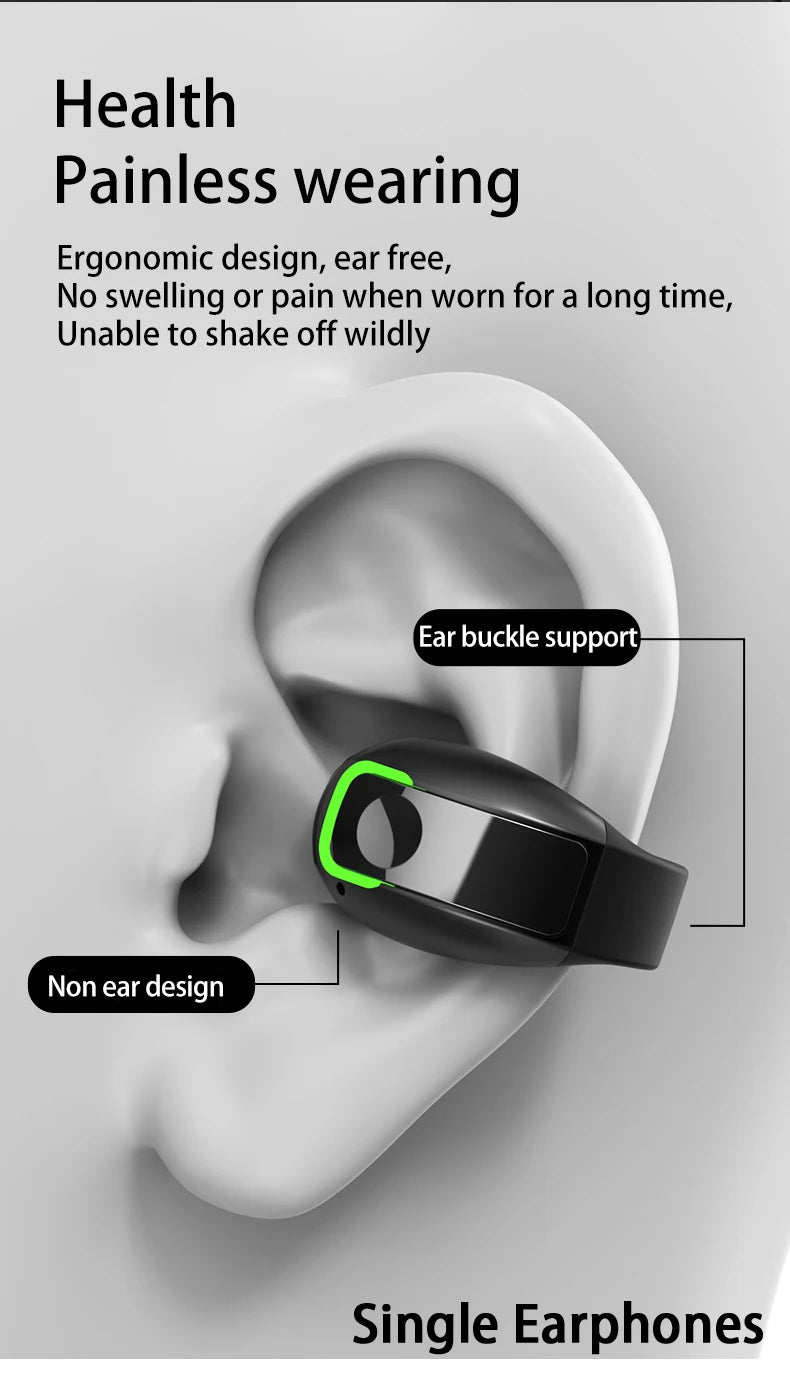 Ear Clip Bluetooth Wireless Earphones – Sport, Office & Leisure with Long Battery Life (AR1081)