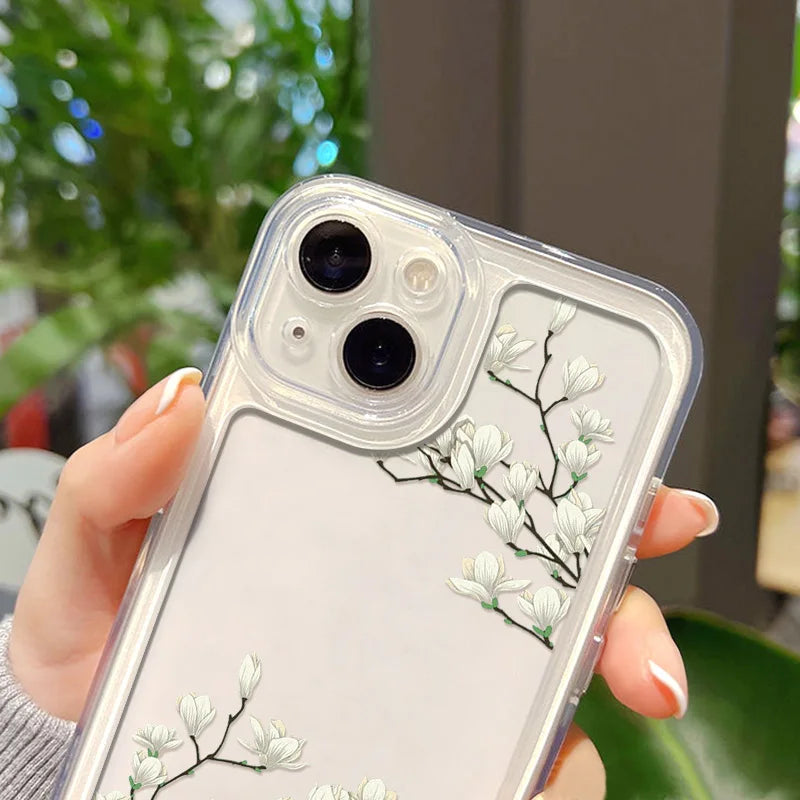 Amiriva Soft TPU Shockproof Phone Case – Trendy & Protective Design for iPhone 14|15|16 - (SN1007)