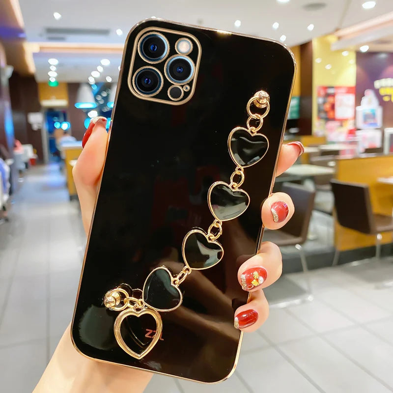 Amiriva Trendy iPhone Bracelet Case with Love Heart Charm
