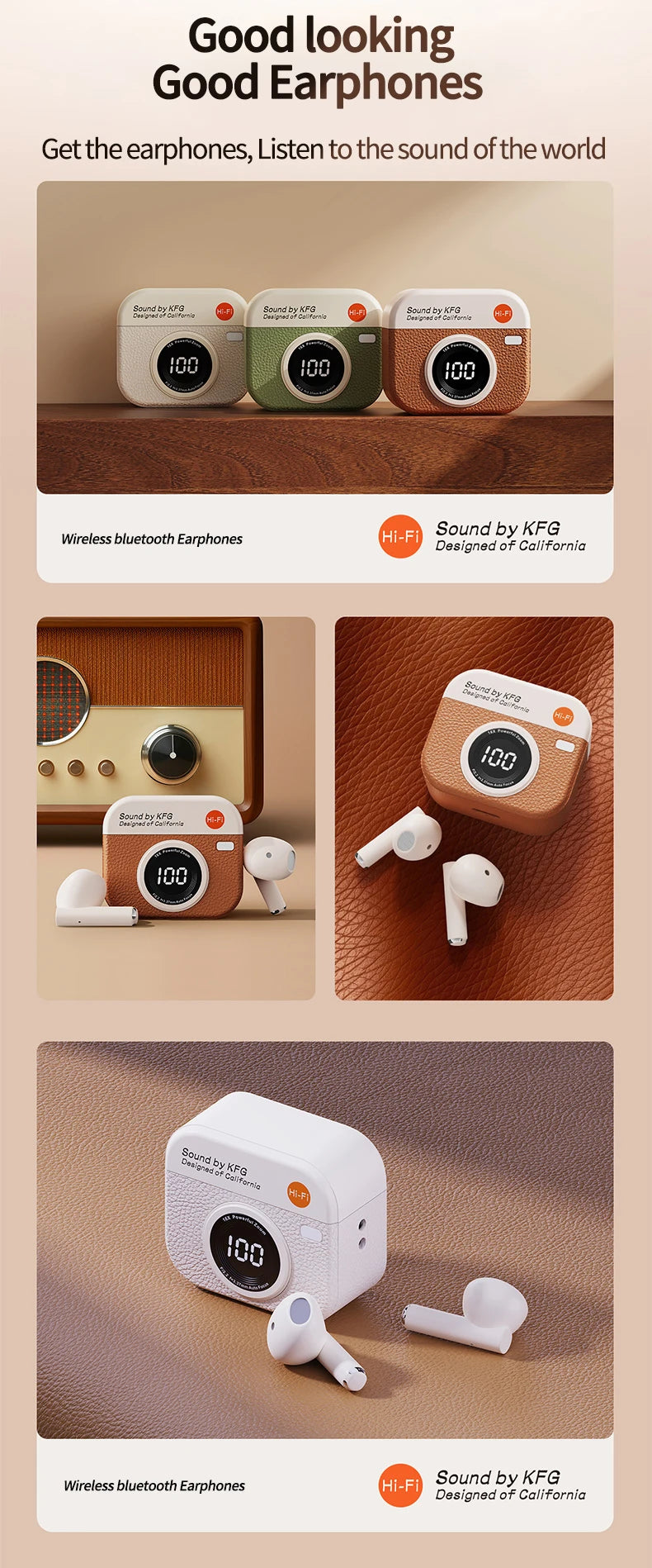 2025 TWS Wireless Bluetooth 5.4 Earbuds – 36H Playback Sport Earphones with LED Display & Mic (AR1080)