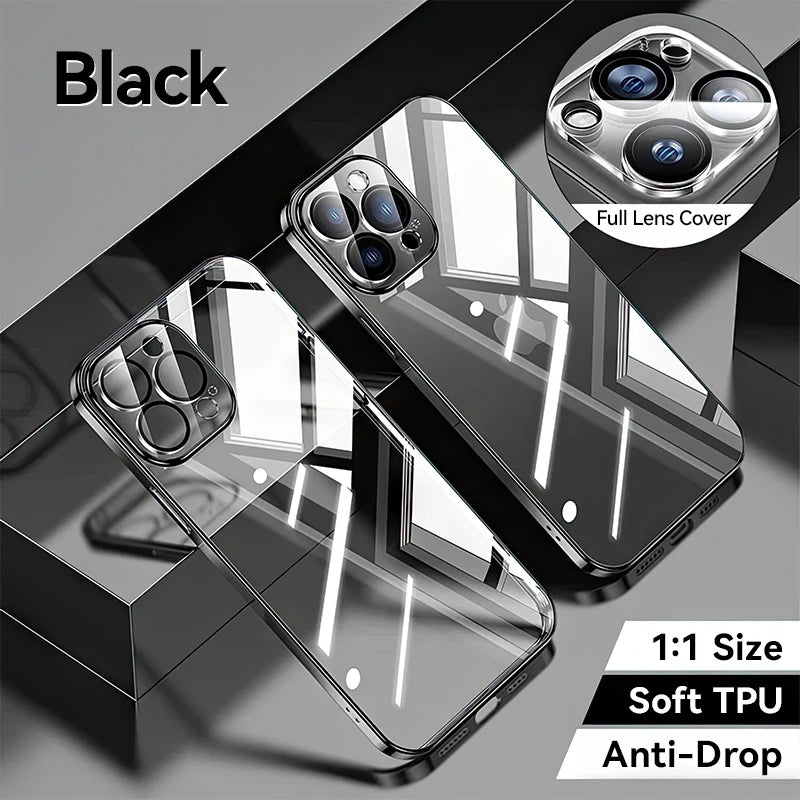 Ultra-Clear TPU Case for iPhone 14| 15 |16 – Slim, Shockproof & Camera Protected - (AR1020)