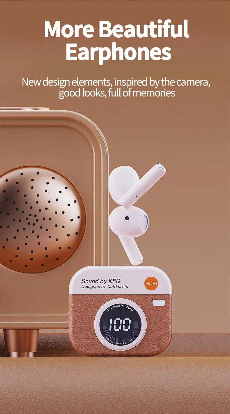 2025 TWS Wireless Bluetooth 5.4 Earbuds – 36H Playback Sport Earphones with LED Display & Mic (AR1080)