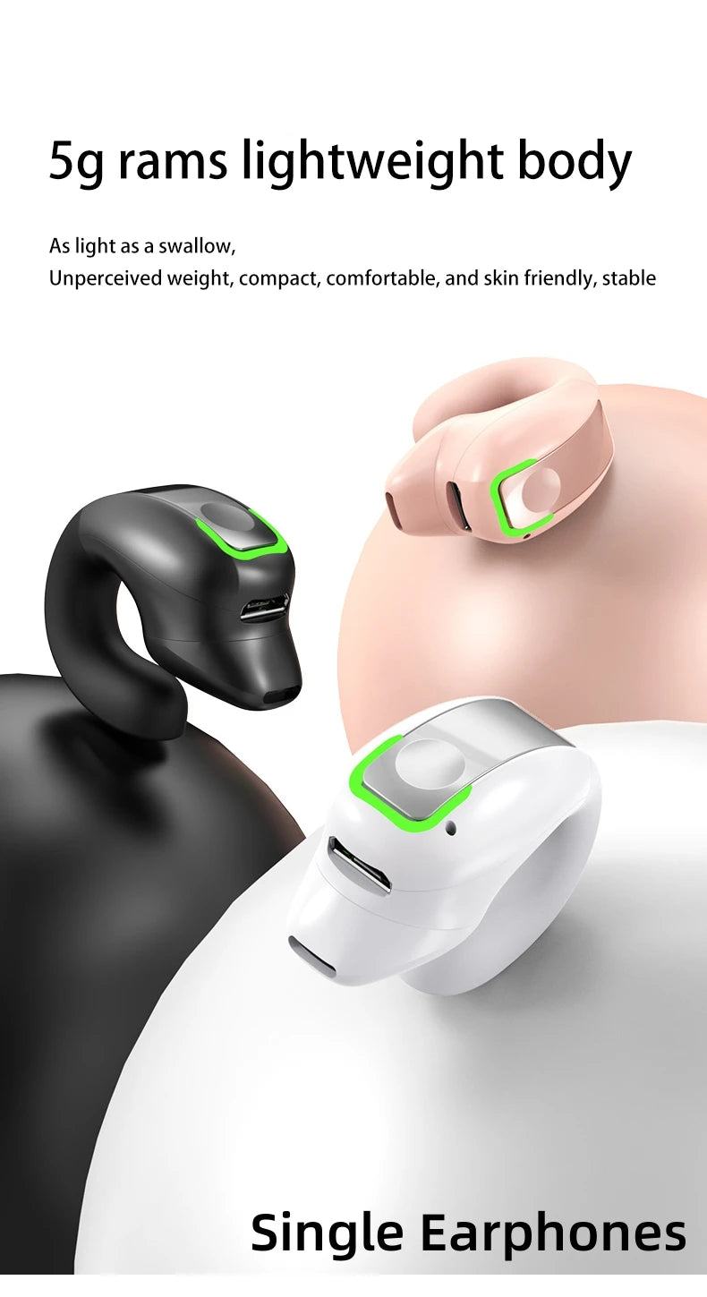Ear Clip Bluetooth Wireless Earphones – Sport, Office & Leisure with Long Battery Life (AR1081)