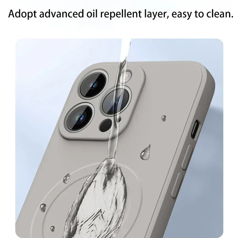 Liquid Silicone Full Coverage Case – Matte Anti-Fingerprint Protective Cover (AR1079)
