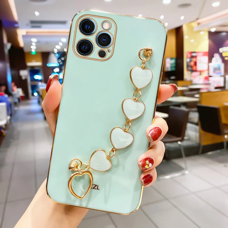 Amiriva Trendy iPhone Bracelet Case with Love Heart Charm