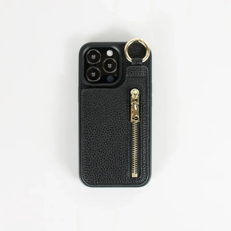 Coin wallet phone case with anti-drop TPU shell