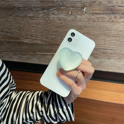 Heart-Shaped 3D Pop Grip Phone Holder – Expanding Finger Grip & Stand for Smartphones – Amiriva