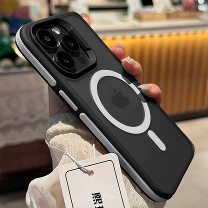 Luxury MagSafe Transparent Case for iPhone 16 15 14 13 12 11 Pro XS XR Max Mini Plus – Wireless Charging Cover + Free Shipping (SF1018)