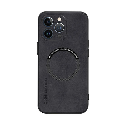 Magnetic Leather Case – MagSafe Compatible for iPhone 11–16 Pro Max (AR1001)
