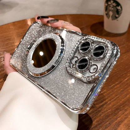Luxury Diamond Clear Glitter MagSafe Case – Jewelled Protective Cover for All iPhone Models + Free Shipping - (SN1014)