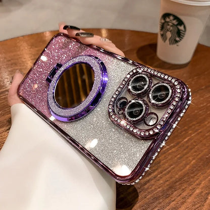 Luxury Diamond Clear Glitter MagSafe Case – Jewelled Protective Cover for All iPhone Models + Free Shipping - (SN1014)
