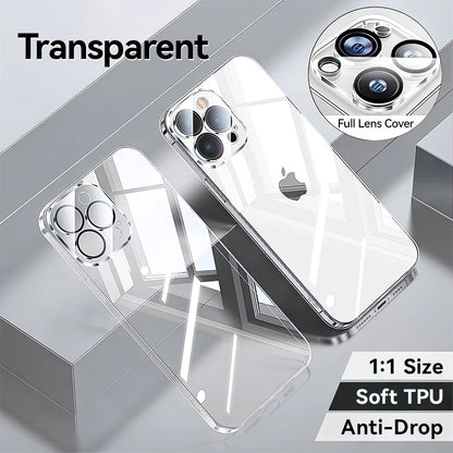Amiriva Ultra-clear TPU case for iPhone 16 – crystal transparent shockproof cover