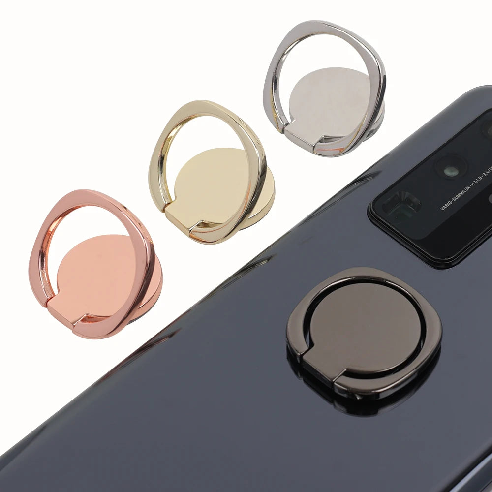 Amiriva Magnetic Rotatable Mobile Phone Holder Stand for iPhone & Samsung – Zinc Alloy, Self-Adhesive, Lazy Bracket