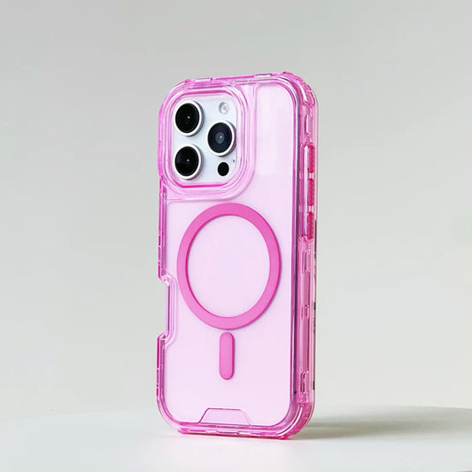 Neon Bumper Clear MagSafe iPhone Case – Shockproof & Wireless Charging Compatible- (NC1001)