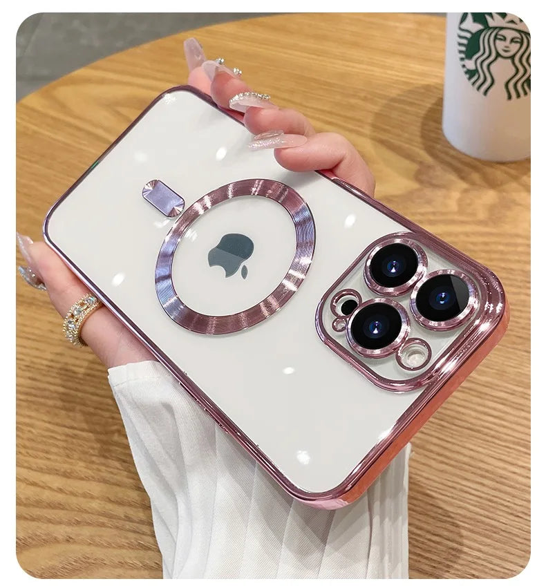 Luxury Plating Magsafe Case For iPhone - (SF1014)