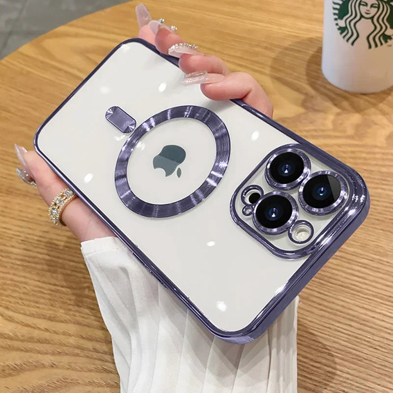 Amiriva - Luxury Plating For Magsafe Magnetic Case For iPhone - (SF1004C)