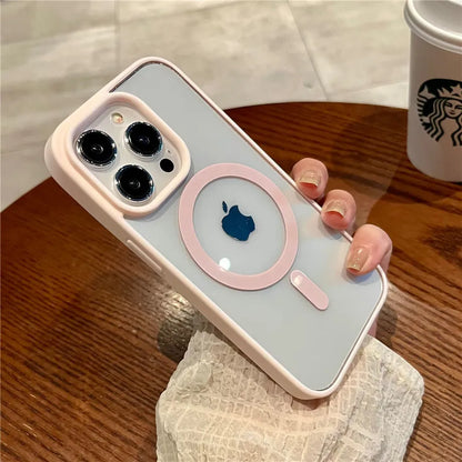 Luxury Magnetic Wireless Charging Case For Magsafe for iPhone - (SF1019A)