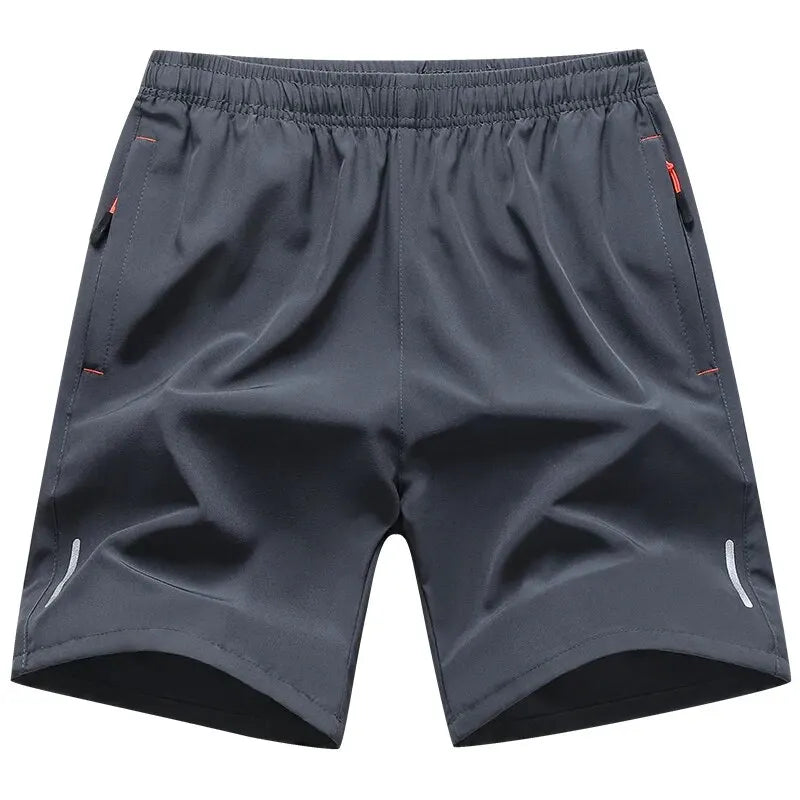 Amiriva men's breathable summer sports shorts with elastic waist, solid color design, and sizes up to 8XL for casual and athletic wear