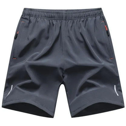 Amiriva men's breathable summer sports shorts with elastic waist, solid color design, and sizes up to 8XL for casual and athletic wear