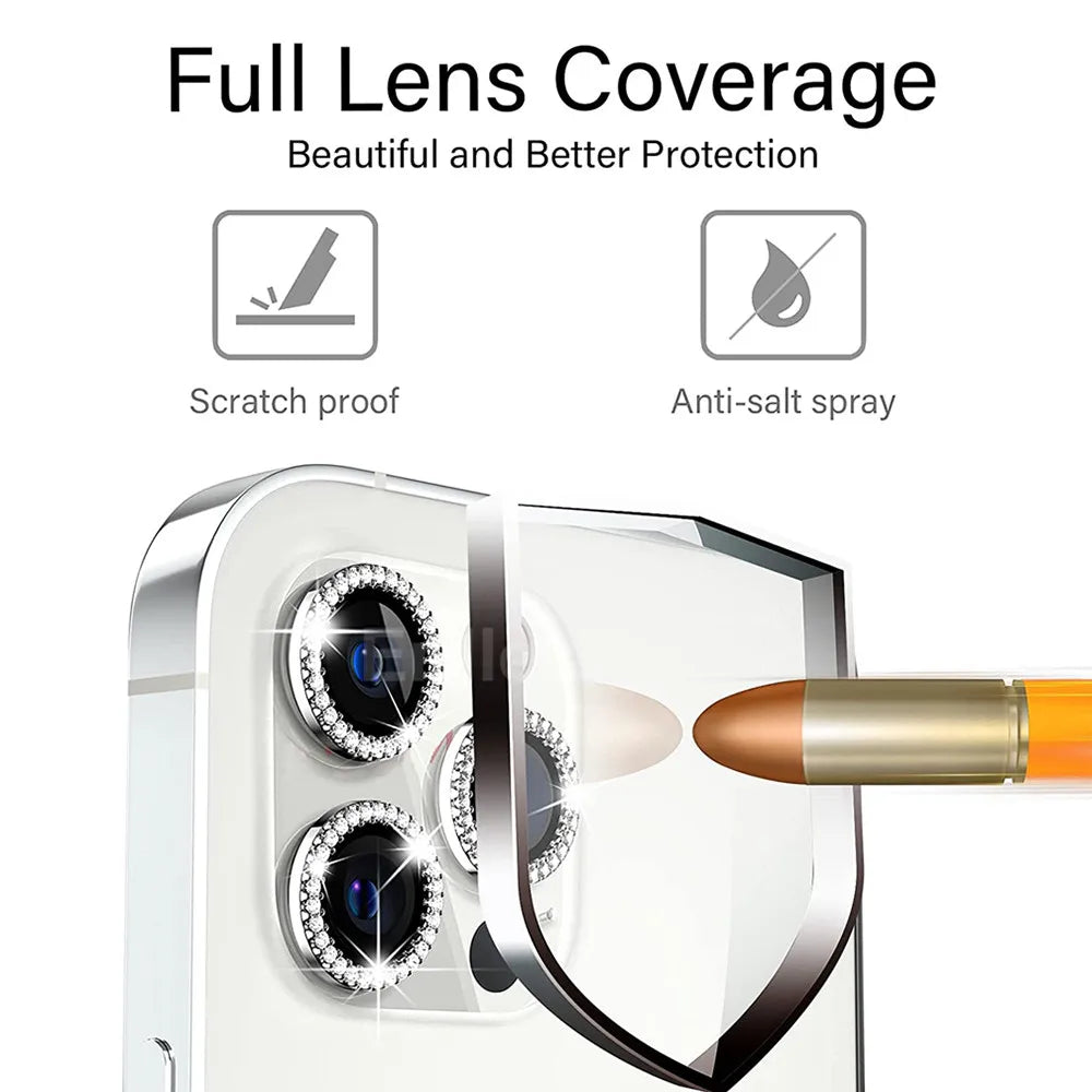 Amiriva Shockproof Diamond Cut Camera Lens Protector – Easy Installation
