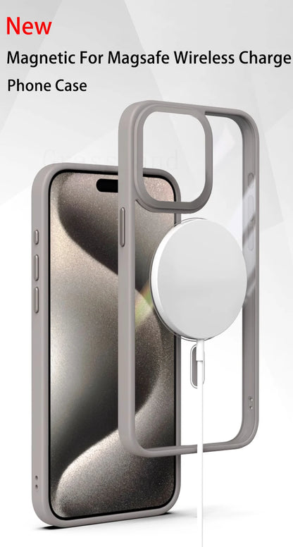 Luxury Magsafe Transparent Case For iPhone - (SF1017A)