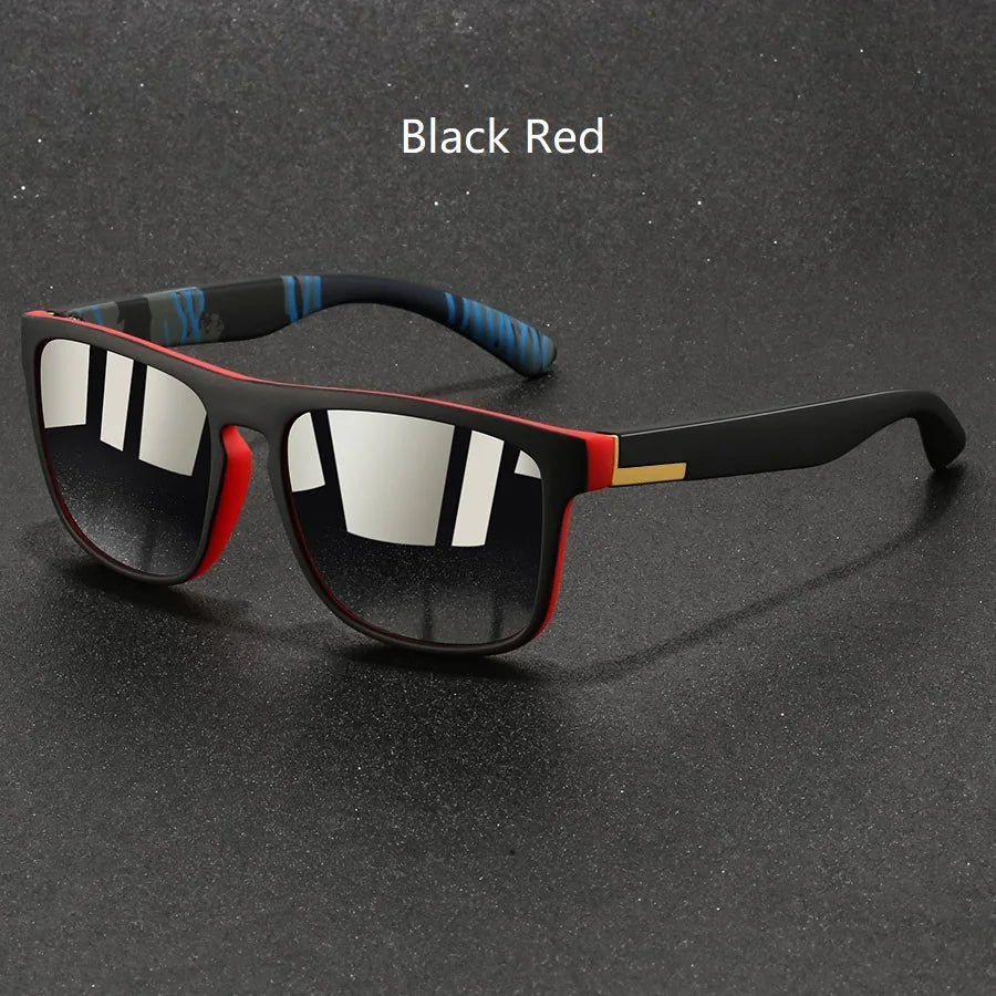 Amiriva Unisex Retro Rectangle Sunglasses with Polarized Lenses and UV400 Protection for Outdoor Activities