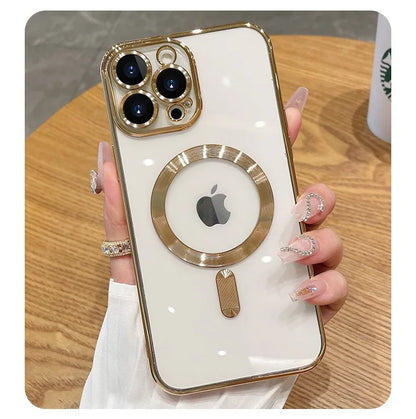 Luxury Plating Magsafe Case For iPhone - (SF1014)