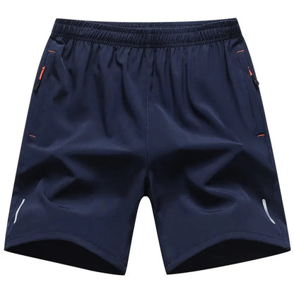Amiriva men's breathable summer sports shorts with elastic waist, solid color design, and sizes up to 8XL for casual and athletic wear