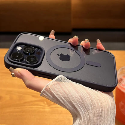 Luxury Magnetic Wireless Charging Case For Magsafe for iPhone - (SF1019A)