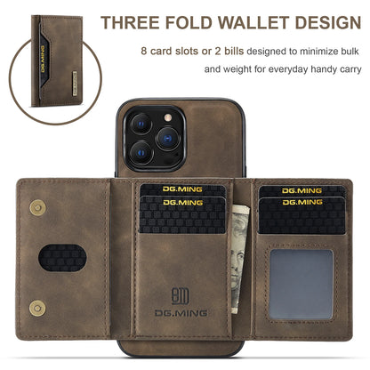 2-in-1 Magnetic Leather Wallet Case for iPhone 11–16 Pro Max – Detachable with Card Holder (ZYP333)
