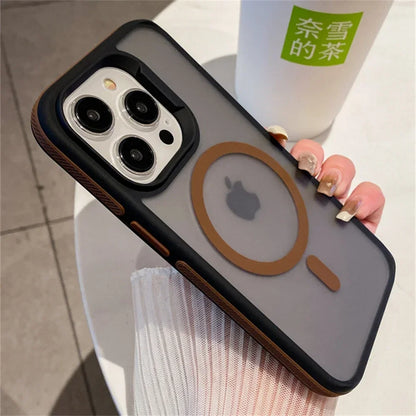 Frosted matte anti-smudge finish on Amiriva magnetic iPhone case