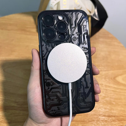 Luxury Circuit Pattern For Magsafe Case For iPhone - (SF1015)