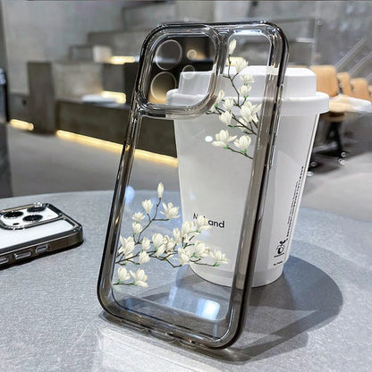 Amiriva soft TPU floral phone case for iPhone 14-16