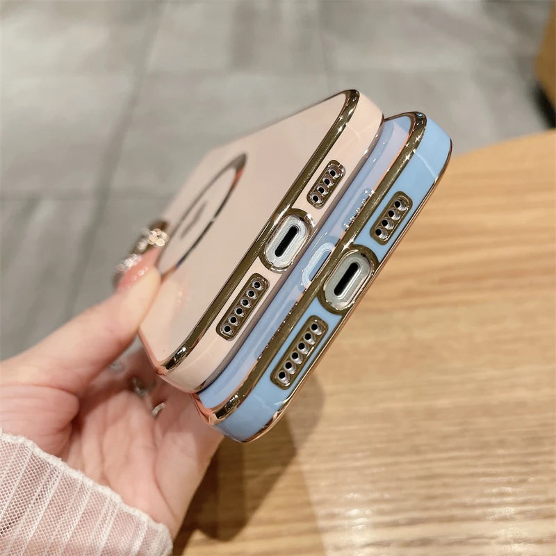 Amiriva Luxury MagSafe Magnetic Love Heart iPhone Case – Wireless Charging, Anti-Scratch, Anti-Fingerprint Protection for iPhone 11, 12, 13, 14, 15, 16 Pro Max Plus