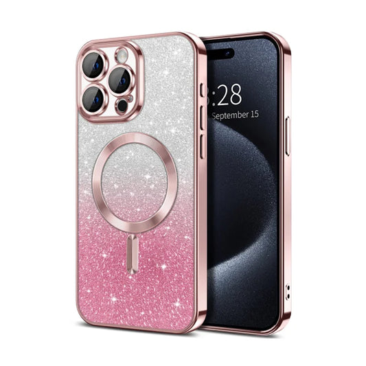Luxury Plating Glitter Magnetic Case For iPhone - (SF1011A)
