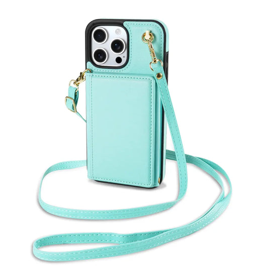 Multifunction crossbody leather phone case for women – available in 5 colors