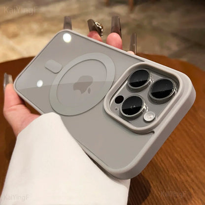 Luxury Magsafe Transparent Case For iPhone - (SF1017A)