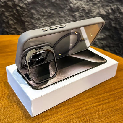 MagSafe Clear iPhone Case with Stand & Lens Protector- (CC1001)