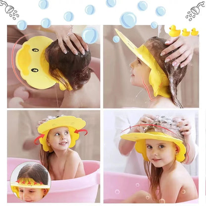Baby Shower Cap for Toddlers – Amiriva Hippo Bath Visor Keeps Water & Shampoo Out of Baby’s Eyes - (BBY102)