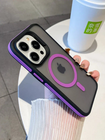 Frosted matte anti-smudge finish on Amiriva magnetic iPhone case