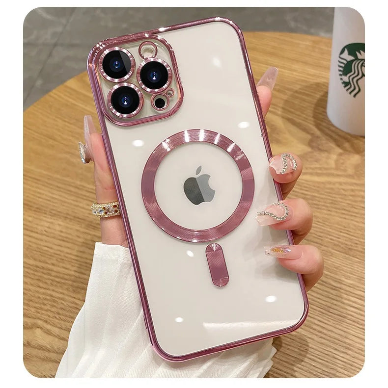 Luxury Plating Magsafe Case For iPhone - (SF1014)